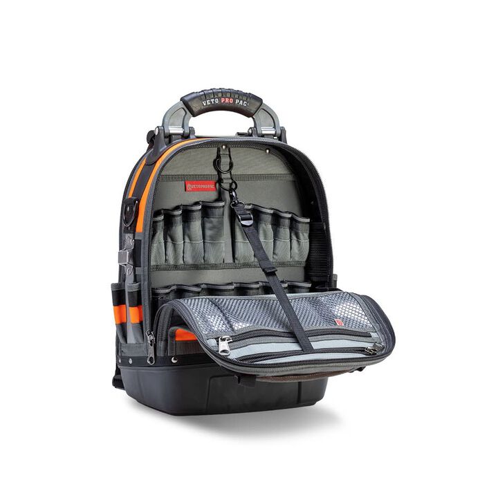 Veto Pro Pac Tool Backpack Large, Hi-Viz Orange, large image number 4