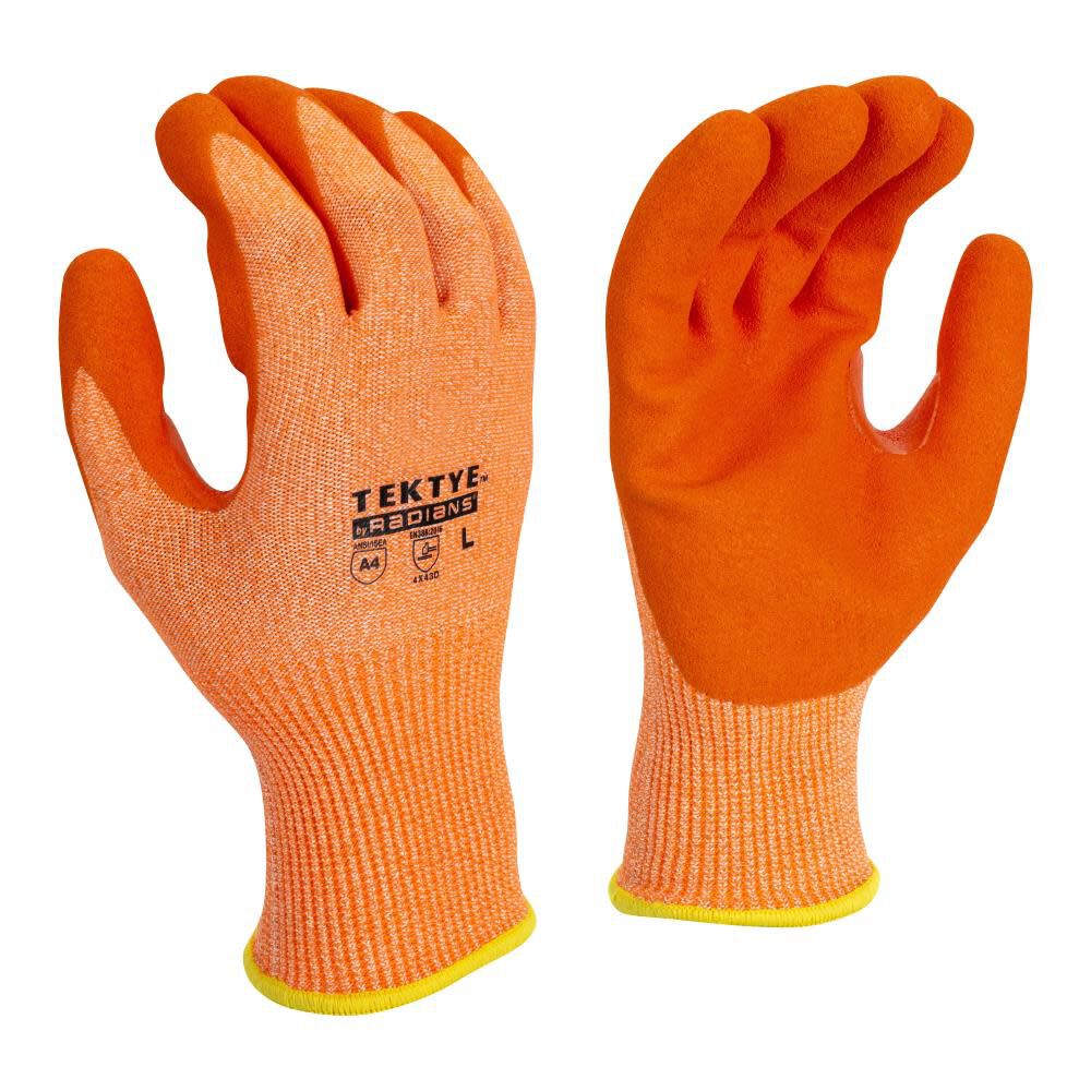 Radians Tektye Hi Vis Cut A4 Glove, large image number 1