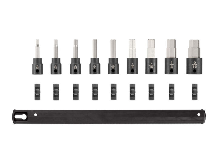 Tekton 3/8 Inch Hex Impact Bit Socket Set, 9 Piece (5/32-9/16 Inch), large image number 1