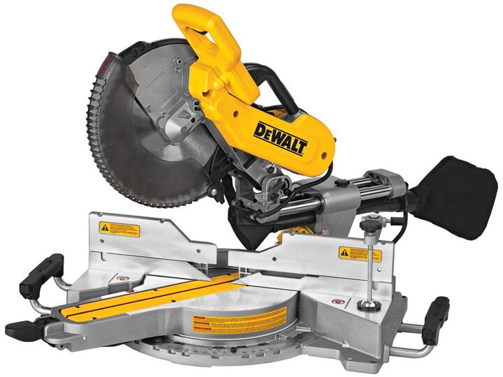 DEWALT 12 in Double Bevel Sliding Compound Miter Saw with Wheeled Saw Stand Bundle, large image number 4