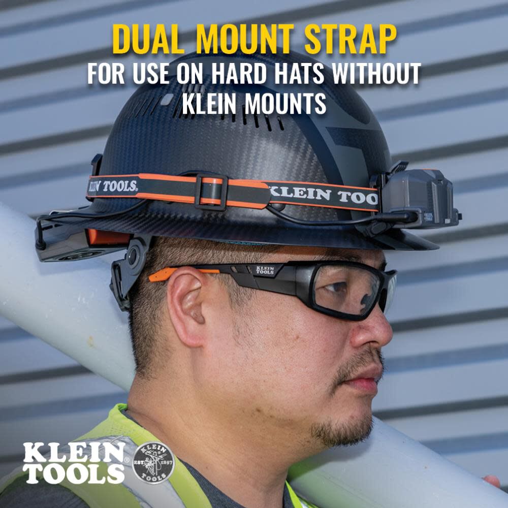 Klein Tools Vented Safety Helmet, White and Turbo Fan with Battery Set, large image number 5
