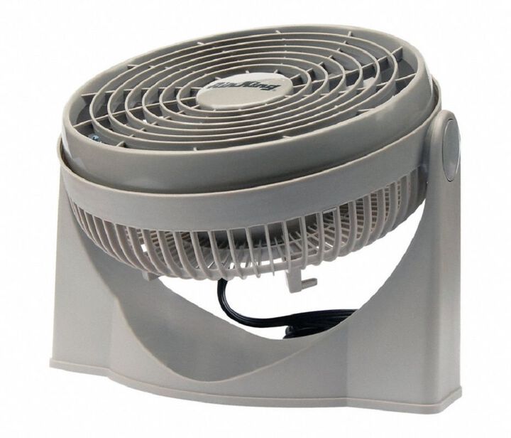 Air King 9 Inch 1/50HP Commercial Grade High Performance Pivot Floor Fan, large image number 2