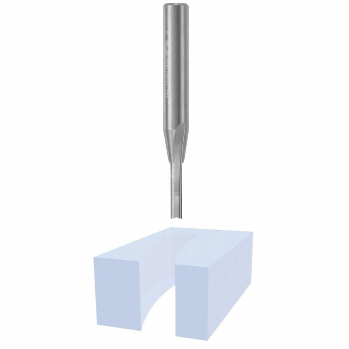 Bosch 1/8in x 1/2in Solid Carbide 2 Flute O Flute Bit