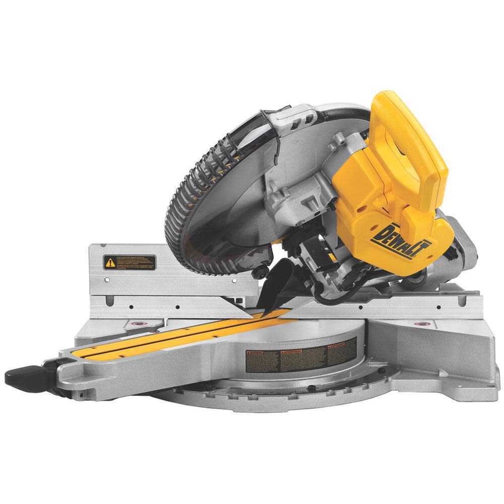 DEWALT 12 Inch Double Bevel Sliding Compound Miter Saw with Heavy Duty Work Stand with Miter Saw Mounting Brackets Bundle, large image number 9