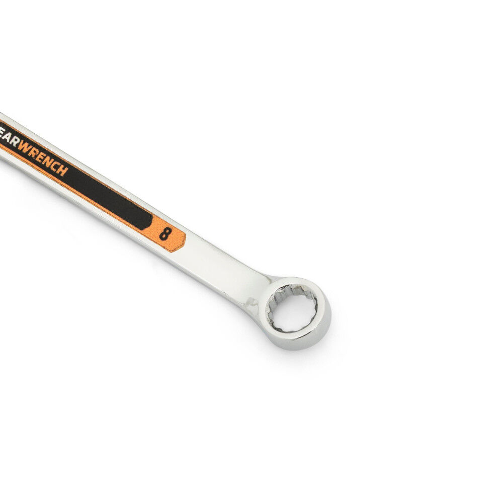GEARWRENCH 9 Pieces 12 Point Metric Hi-Viz Long Pattern Combo Wrench Set, large image number 4