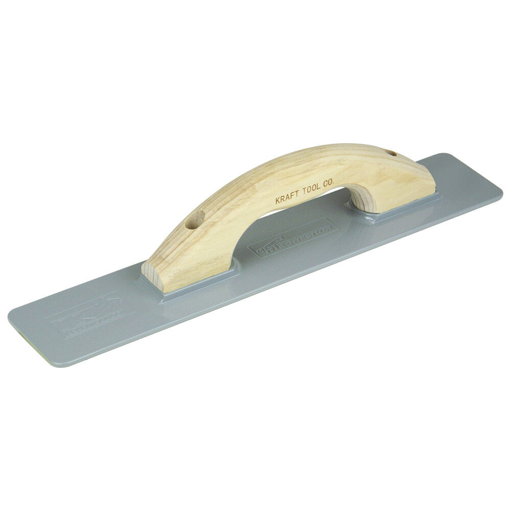 Kraft Tool Co 16 Inch x 3-1/8 Inch Square End ThinLine ProMag Hand Float with Wood Handle, large image number 1