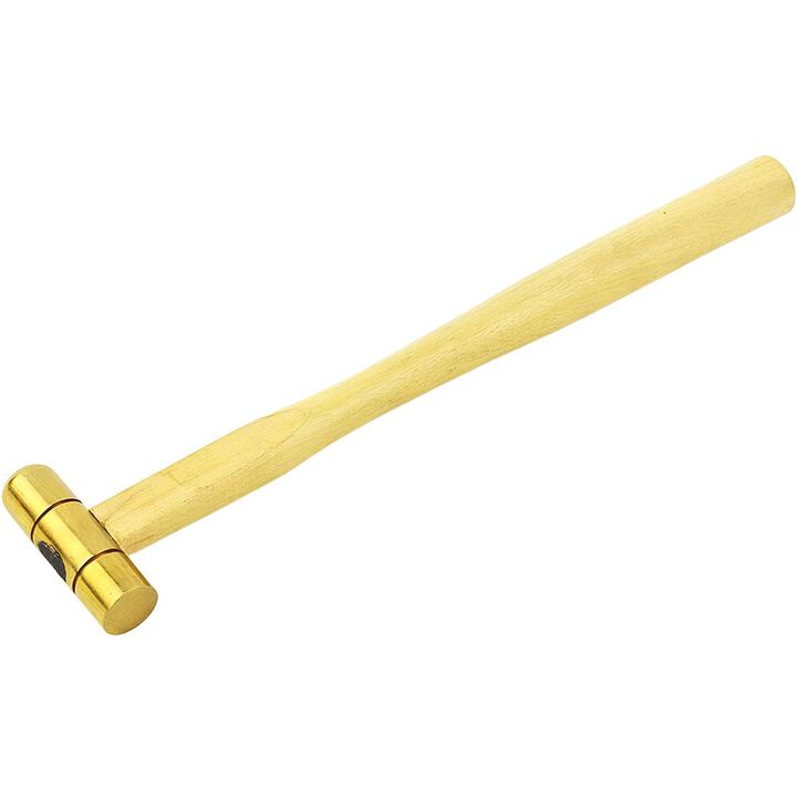 Big Horn 4 Oz. Solid Brass Head Hammer with Hardwood Handle