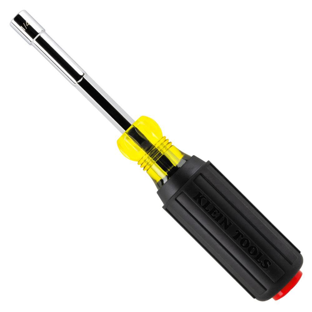 Klein Tools Color-Coded Hollow-Shaft Heavy-Duty Nut Driver, 1/4-Inch, large image number 1