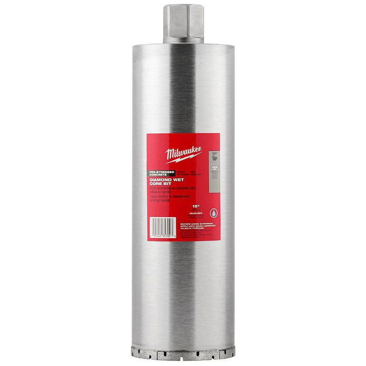 Milwaukee 4 in. Pre-stressed Diamond Wet Core Bit