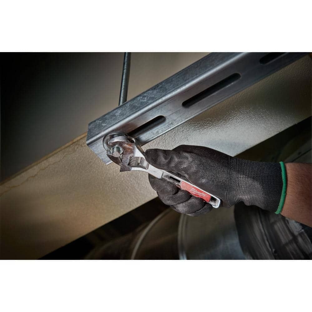 Milwaukee 2 Piece 6 and 10 Inch Wrench Set, 15 Inch Adjustable Wrench Bundle, large image number 7