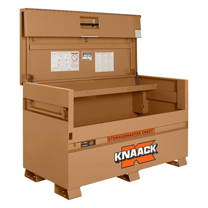 Knaack Model 69 35.3 Cu-Ft. Tan Steel Piano Box with KL (Padlock), large image number 2