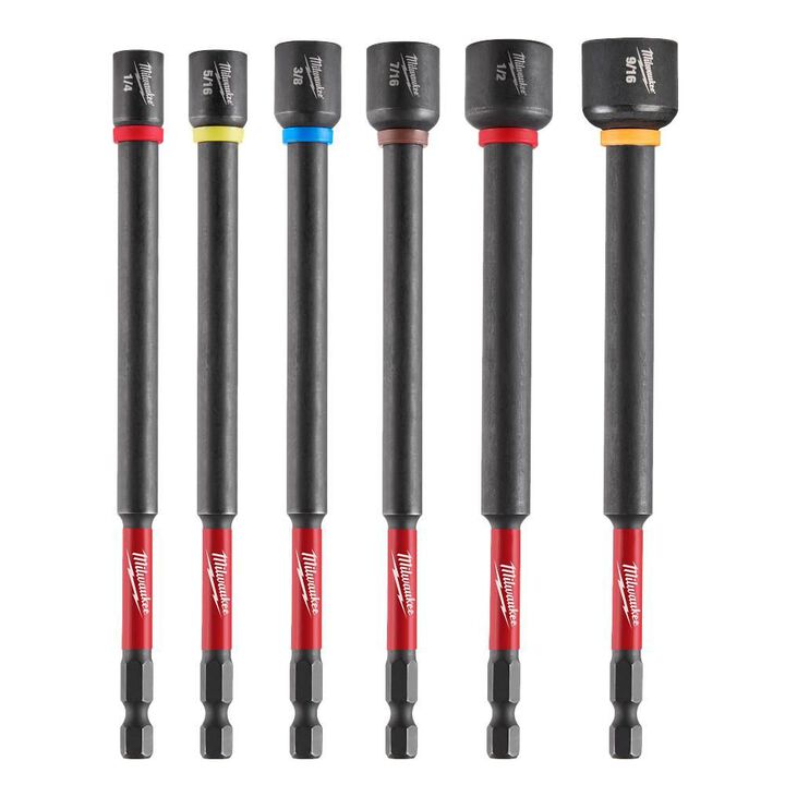 Milwaukee SHOCKWAVE Impact Duty 6 Inch Magnetic Nut Driver Set, 6 Piece, large image number 0