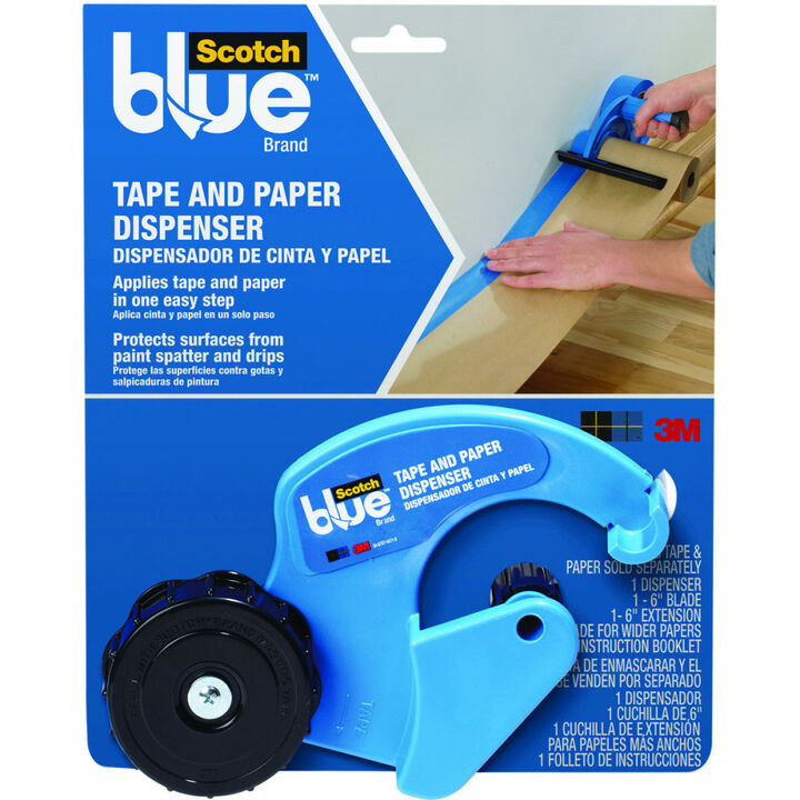 3M ScotchBlue Blade Masking Tape Blue & Black & Paper Dispenser, large image number 1