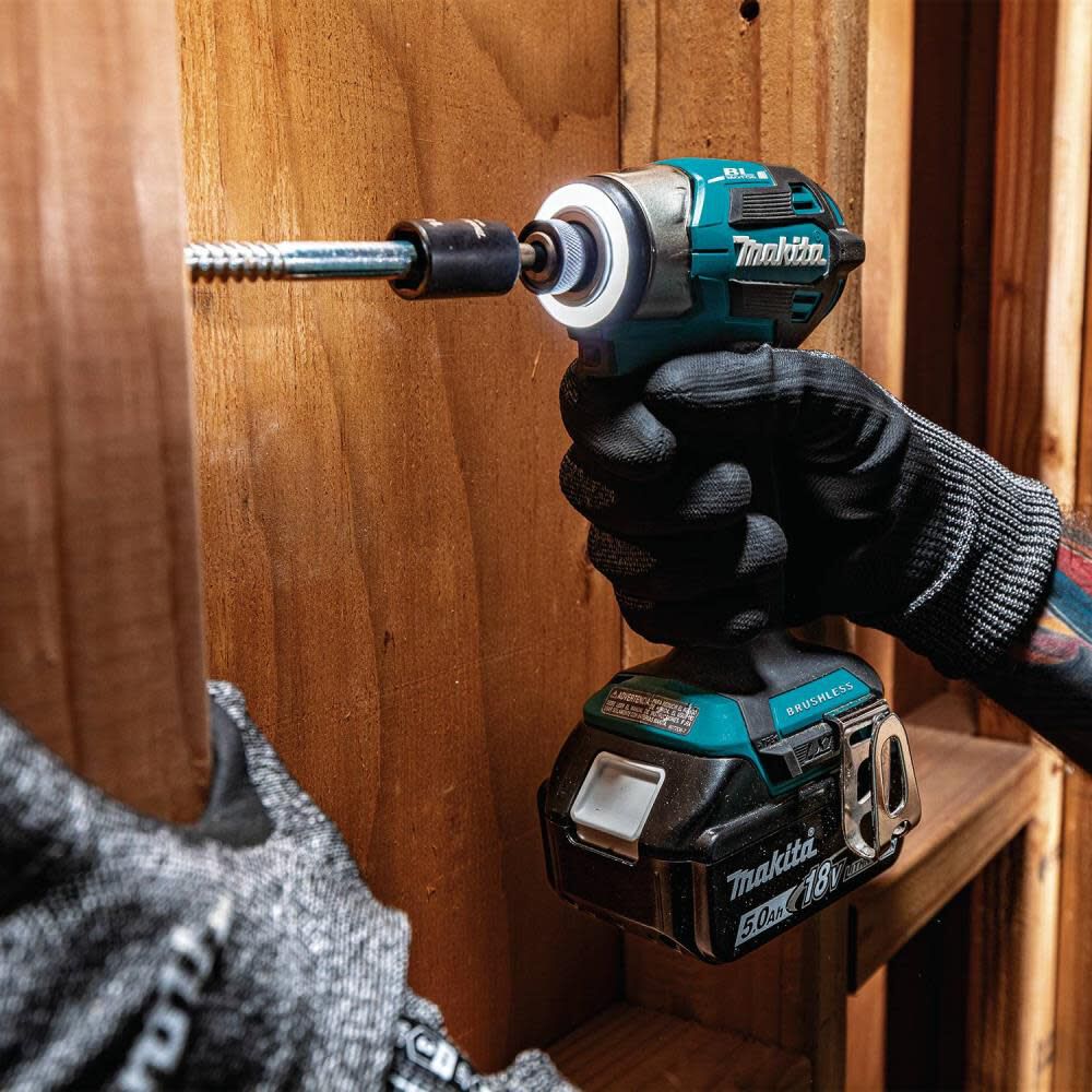 Makita 18V LXT Lithium-Ion Brushless Cordless 2 Piece Combo 5 Ah Kit, large image number 10