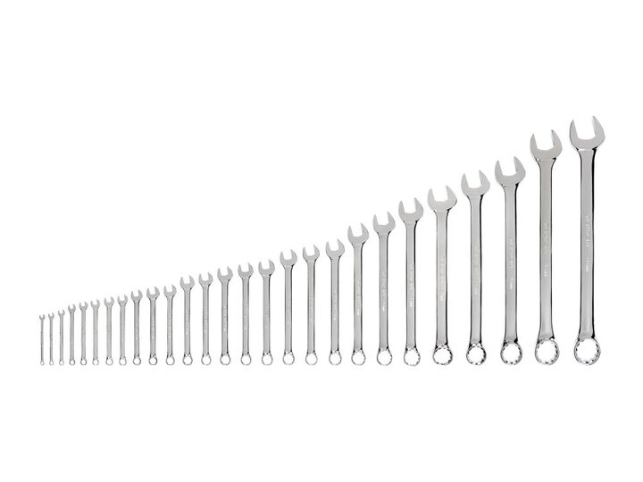 Tekton Combination Wrench Set, 27-Pieces, Sizes: 6 - 50 mm & Common Sizes