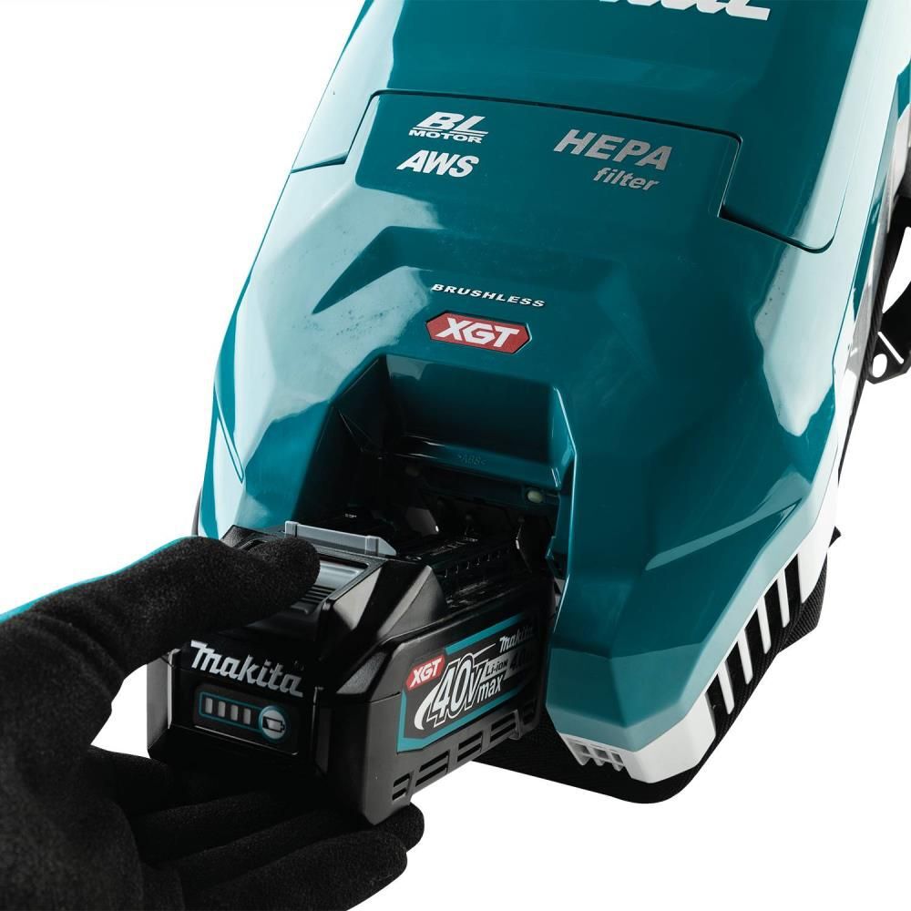 Makita 40V max XGT 1/2 Gallon HEPA Backpack Dry Dust Extractor (Bare Tool), large image number 5