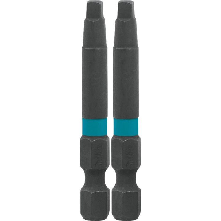 Makita Impact X #3 Square Recess 2 Power Bit 2/pk