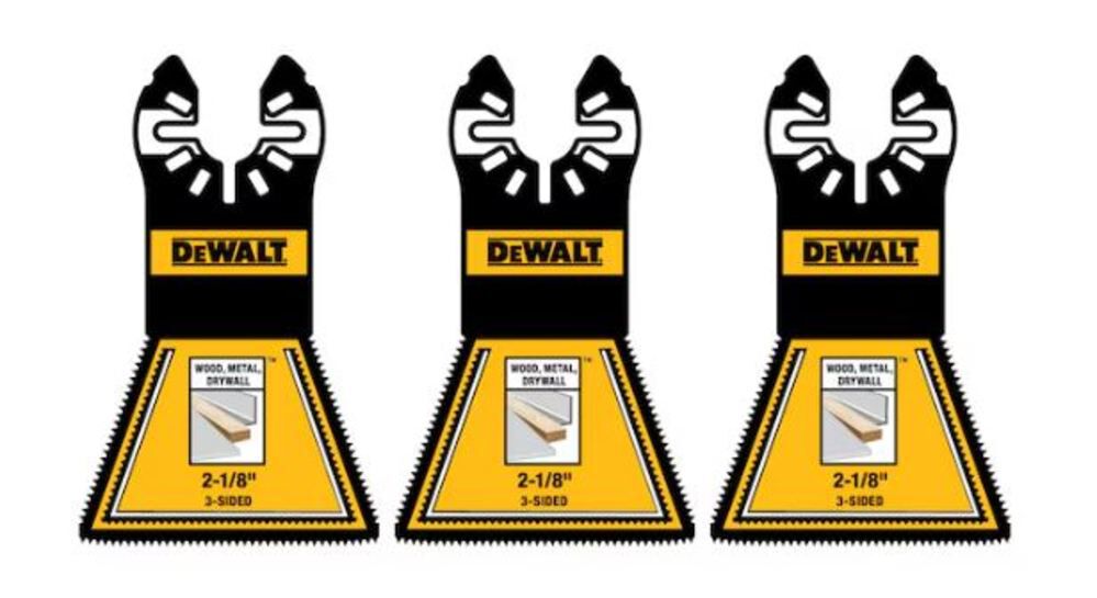 DEWALT Oscillating 2 1/8 Inch 3-Sided General Purpose Blade 3 Pack, large image number 1