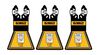 DEWALT Oscillating 2 1/8 Inch 3-Sided General Purpose Blade 3 Pack, small image number 1