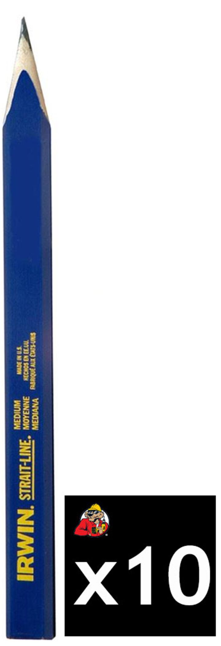 Irwin Carpenter Pencil Pack of 10