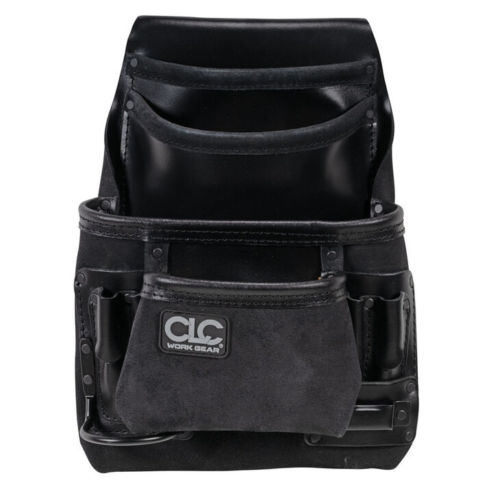 CLC Heavy Duty Leather Nail and Tool Bag Black