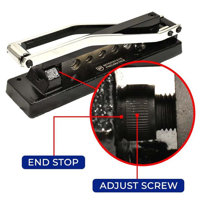Interstate Pneumatics Heavy Duty Standard Hose Crimper with 5 Dies, large image number 2