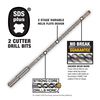 DEWALT 1/4 In. x 2 In. x 4 In. Rock Carbide SDS+ Hammer Bit, small image number 1