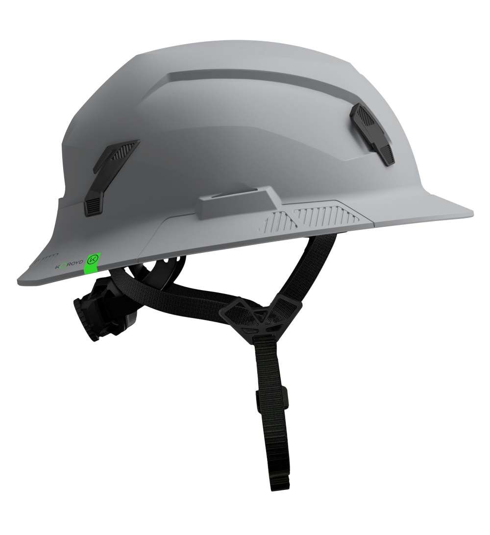 Studson Full Brim Non-Vented Safety Helmet Type 2 Class E Gray North America Dual-Certification, large image number 6