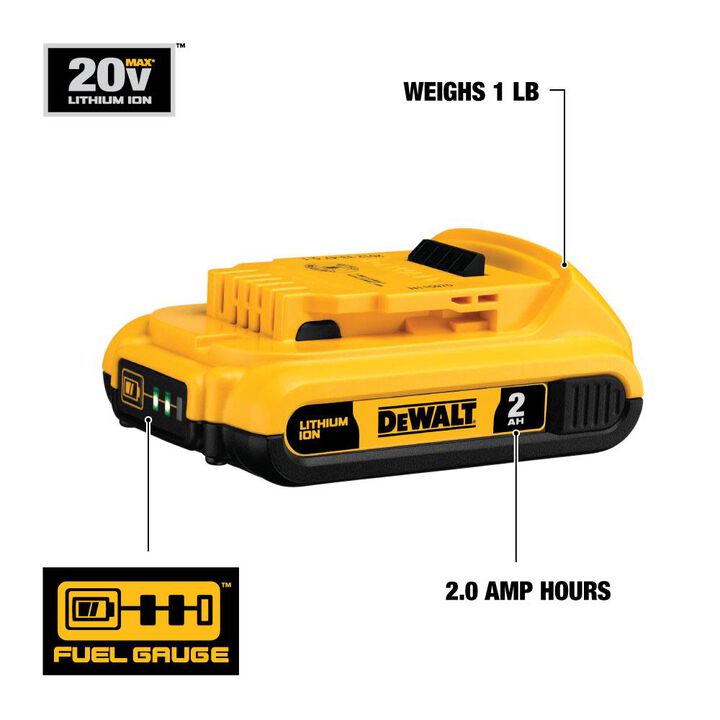 DEWALT 20V MAX 6 1/2 in Cordless Circular Saw with 2Ah 20V Battery Bundle, large image number 1