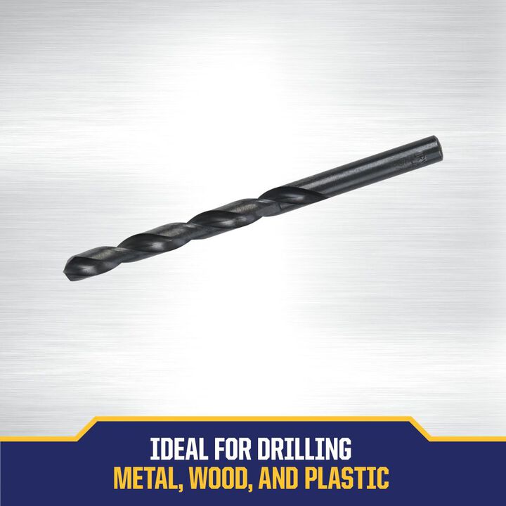 Irwin 5/16 in Drill Bit Black Oxide HSS Straight Shank, Jobber-Length, large image number 2