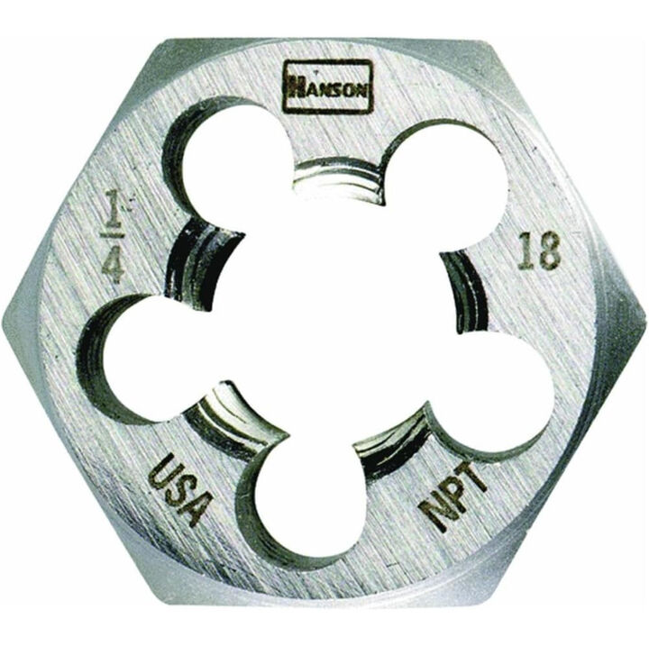 Irwin Hanson 6-32 NC x 1 Inch High Carbon Steel Machine Screw Die, large image number 1
