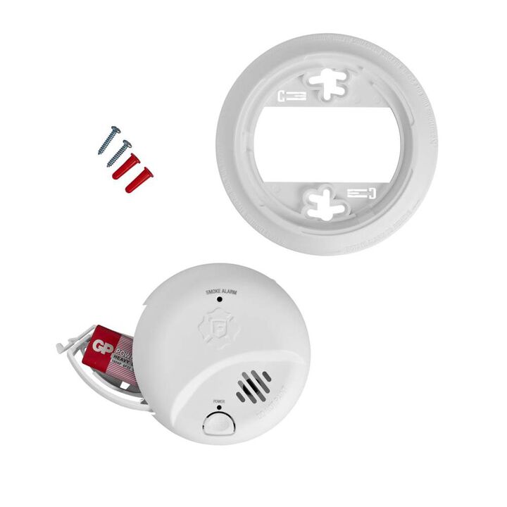 First Alert SMI100 9V Alkaline Battery Operated Sensor Smoke Alarm 1 Pack, large image number 5