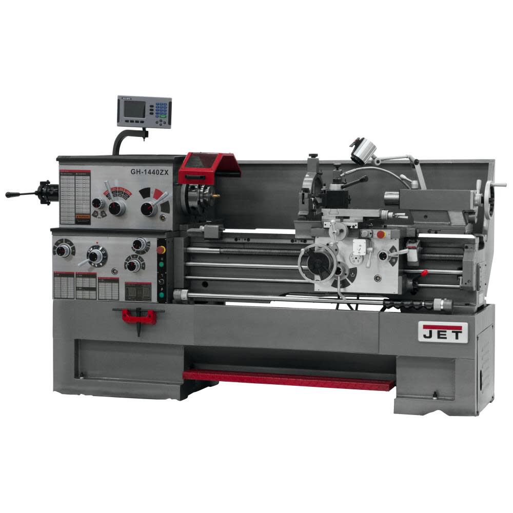 JET GH-1440ZX with Newall DP700 DRO Metalworking Lathe, large image number 1