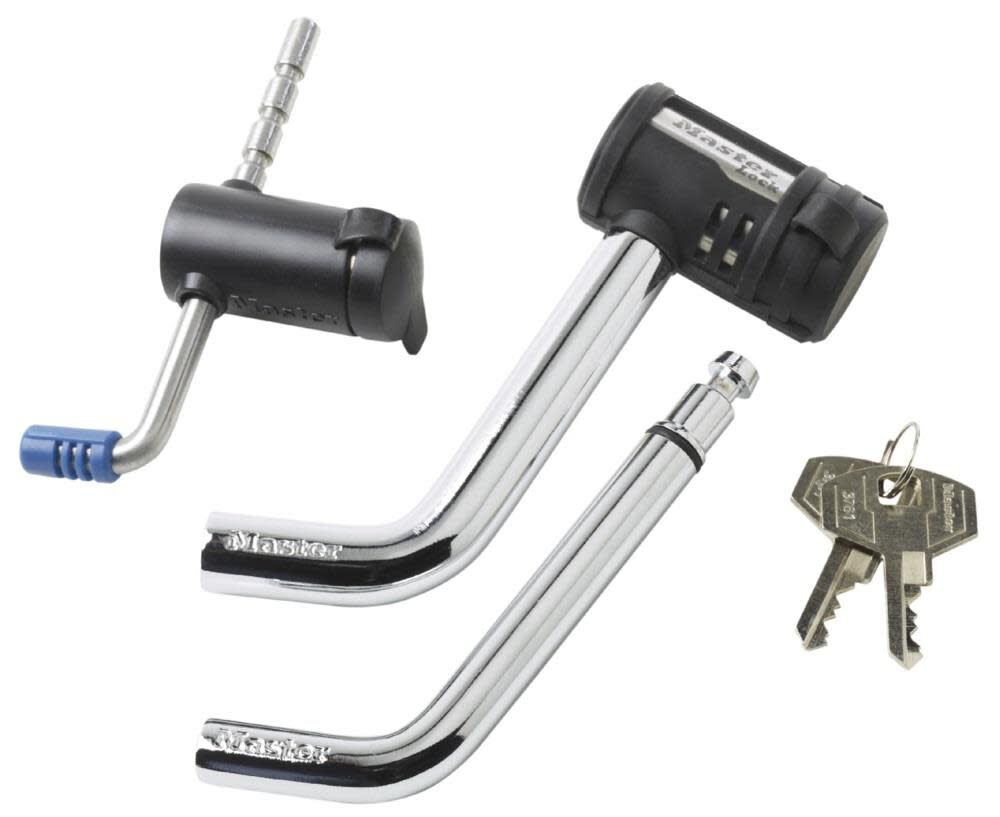 Master Lock 1/2 in. and 5/8 in. Swivel Head Receiver Lock with SS Adj Coupler Latch Lock - 2848DAT, large image number 1