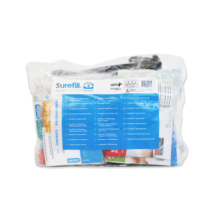 Aero Healthcare SUREFILL 50 ANSI B First Aid Kit Refill - For all 50B Series Kits 2021