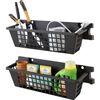Suncast 25 Inch x 7.25 Inch x 7 Inch Basket Shed Accessory, Black, 2 Pack, small image number 4