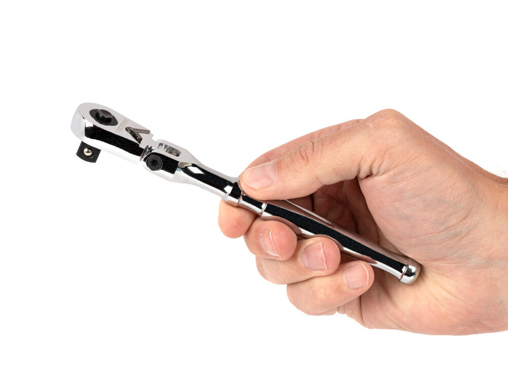 Tekton 3/8 Inch x 6 Inch Flex Head Quick-Release Small Body Ratchet, large image number 6
