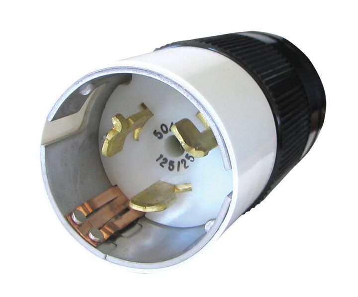Voltec Marinco Male Plug Type 50 Amp Wiring Device with Thermal Housing