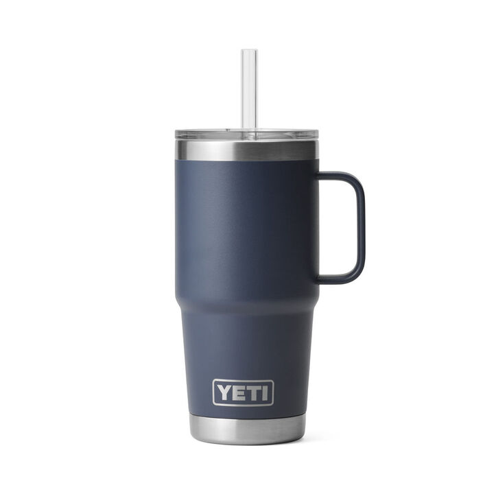 YETI 25oz Rambler Straw Mug with Straw Lid Navy