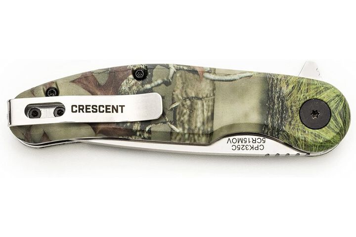 Crescent 3 1/4 Inch Camouflage Drop Point Composite Handle Pocket Knife, large image number 5