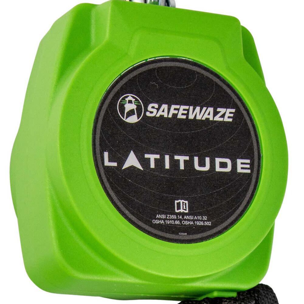 Safewaze Latitude 6 Ft. Single Web SRL-P: Alu Carabiner, Alu Snap Hook, large image number 3