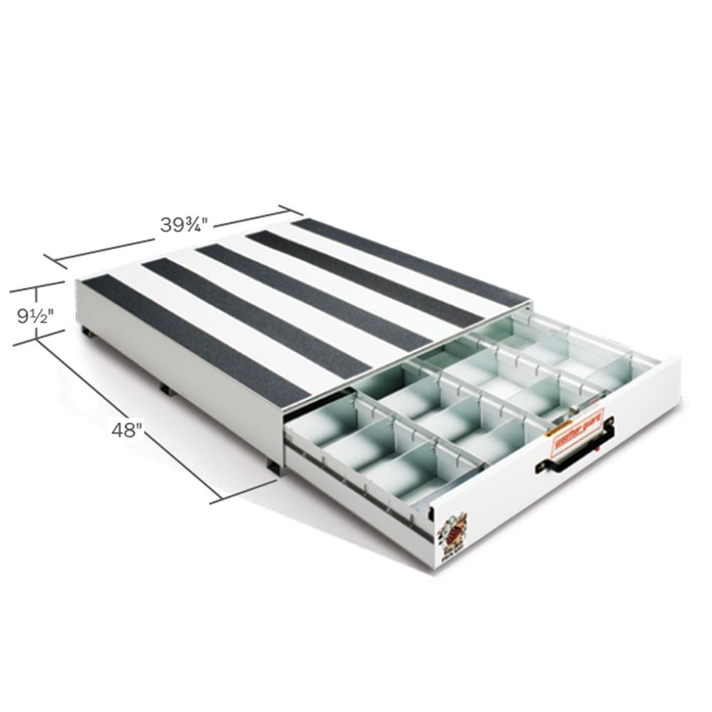 Weather Guard PACK RAT 48 Inch x 39.75 Inch x 9.5 Inch Heavy-Duty Drawer Unit, White, large image number 2