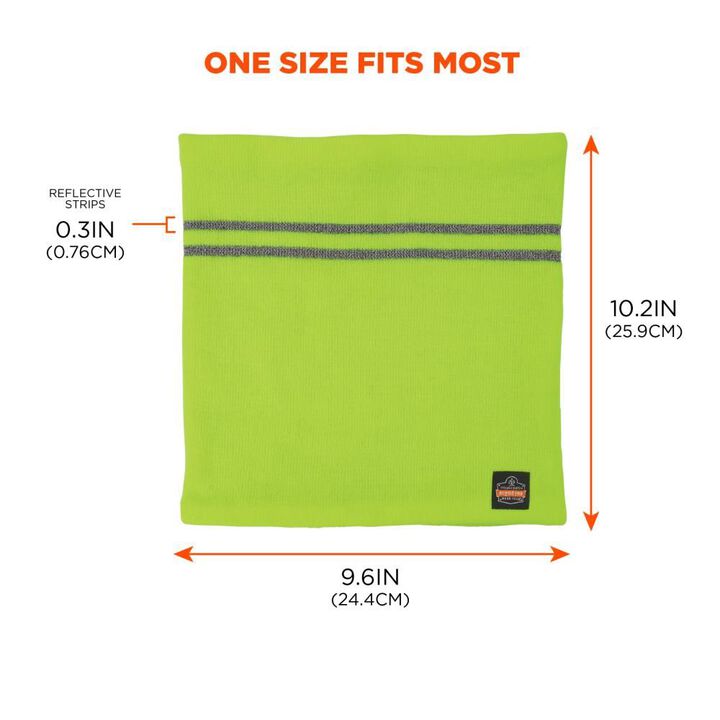 Ergodyne N-Ferno 6961 Lime Reflective Winter Neck Gaiter, large image number 5