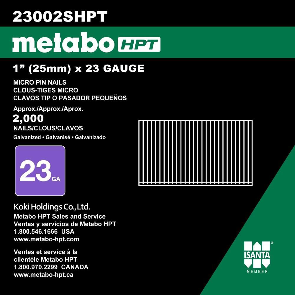 Metabo HPT 1in 23 Gauge Galvanized Headless Pins 2000pk, large image number 3