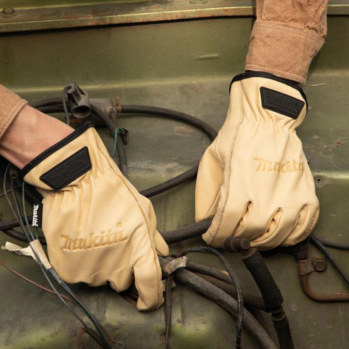Makita Driver Gloves Genuine Leather Cow XL, large image number 8