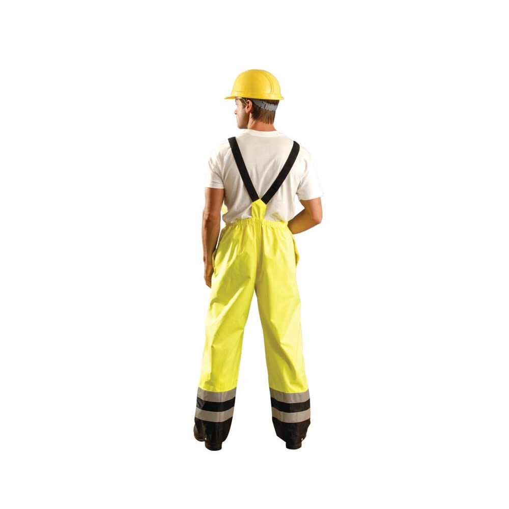 Occunomix Hi-Vis Yellow Class E Premium Breathable Bib Pants XL, large image number 2