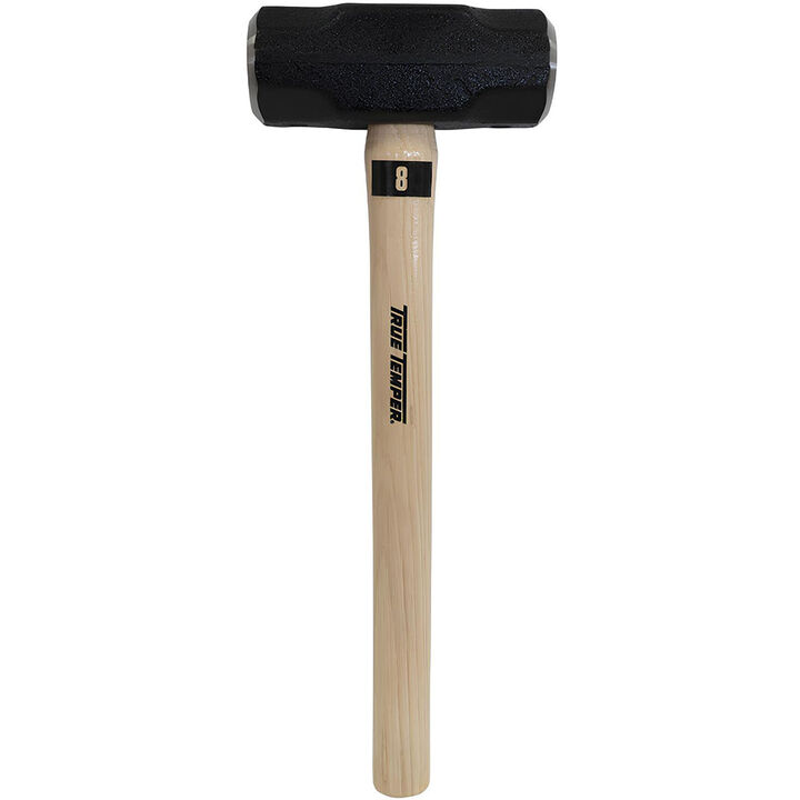 True Temper Toughstrike 8 LB 16 in Forged Steel Double Face Hickory Hammer