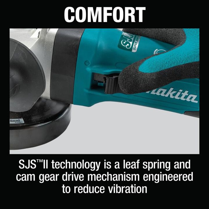 Makita 4-1/2 in SJS II High-Power Angle Grinder wit Brake, large image number 10