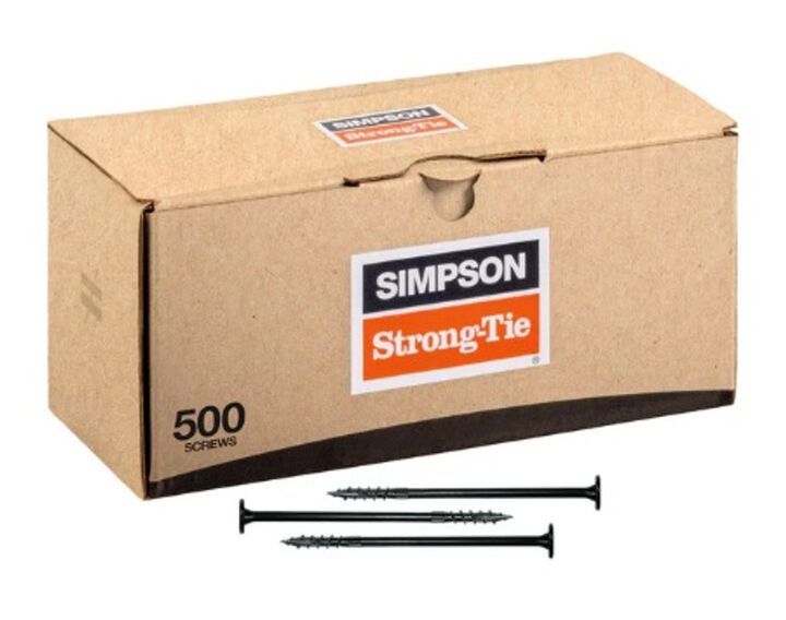 Simpson Strong-Tie 6 Inch Steel Truss-Ply Wood Screw 500 Pieces