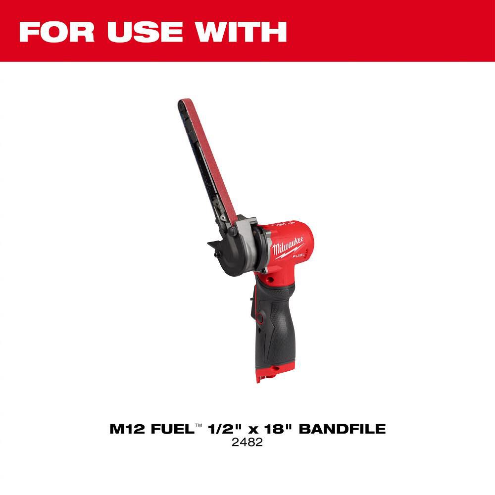 Milwaukee M12 FUEL 1/2inch Bandfile Contact Wheel Replacement, large image number 2